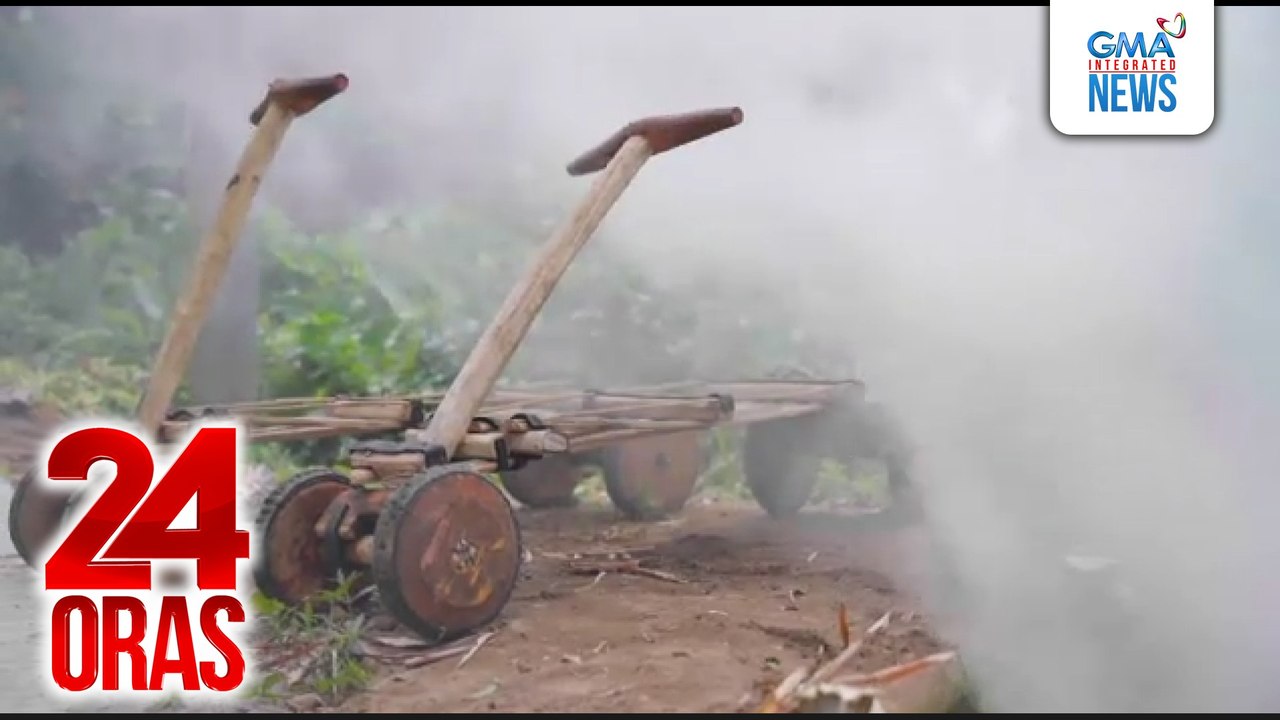 Makeshift scooter na gawa sa kahoy o "ligiron," libangan ng ilang kabataan sa Negros Or. | 24 Oras