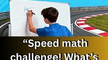 ⚡ Speed Math Test 🧠  Can You Solve This Before T