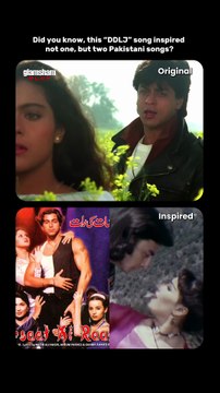 Did you know “Tujhe Dekha Toh Yeh Jaana Sanam” inspired two Pakistani tracks? SRK really started a musical chain reaction. 🎶 #glamsham #tujhedekhatoyehjaanasanam #ddlj #srk #didyouknow {glamsham, tujhe dekha to yeh jaana sanam, ddlj, srk, did you know