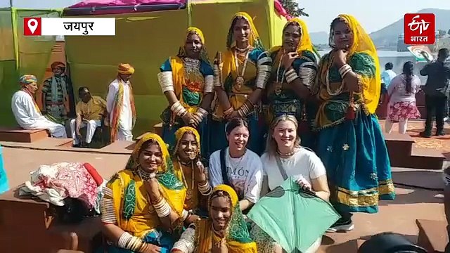 जल महल की पाल पर सीएम भजनलाल शर्मा और डिप्टी सीएम दीया कुमारी ने उड़ाई पतंग, बालमुकुंद आचार्य ने संभाली चरखी