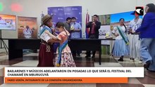 Bailarines y músicos adelantaron en Posadas lo que será el festival del chamamé en Mburucuyá