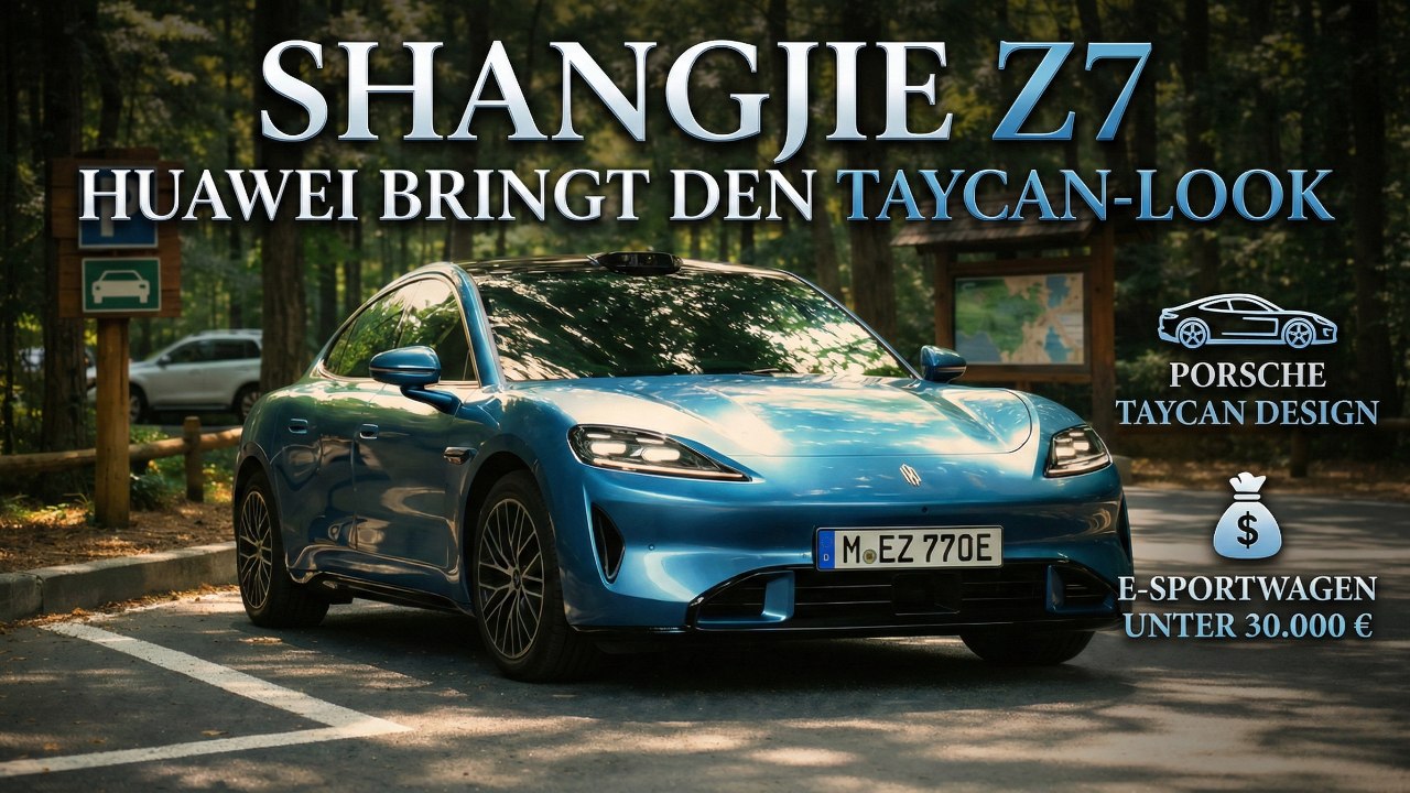 HIMA Shangjie Z7 vs. Porsche Taycan Optik-Vergleich