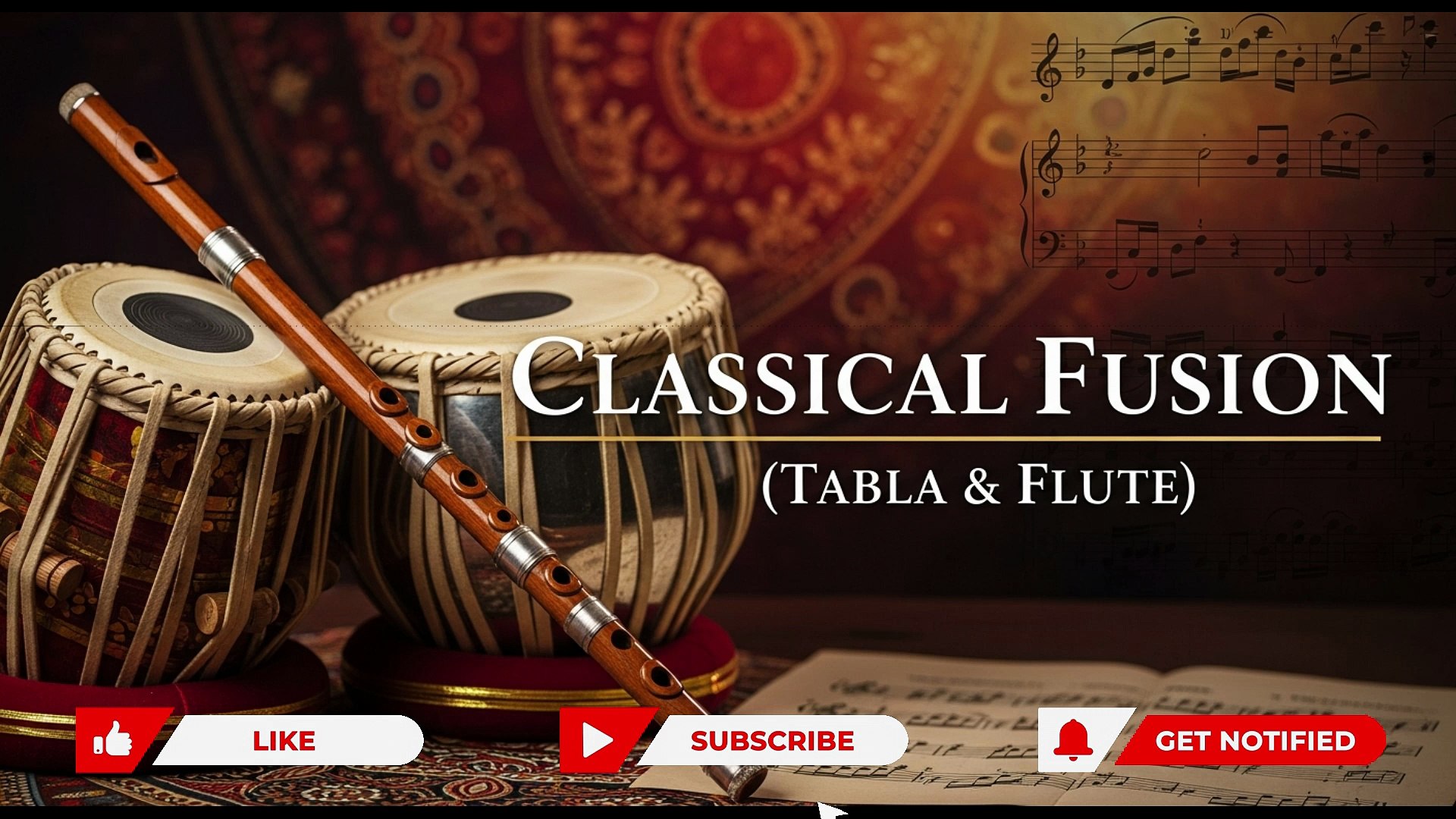 ⁣Fusion Classical Indian | Flute Tabla | Fusion Music | Yoga Finance fusion