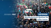 Iraníes salen a las calles para defender su soberanía