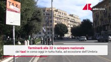 Sciopero dei taxi, in corso la protesta