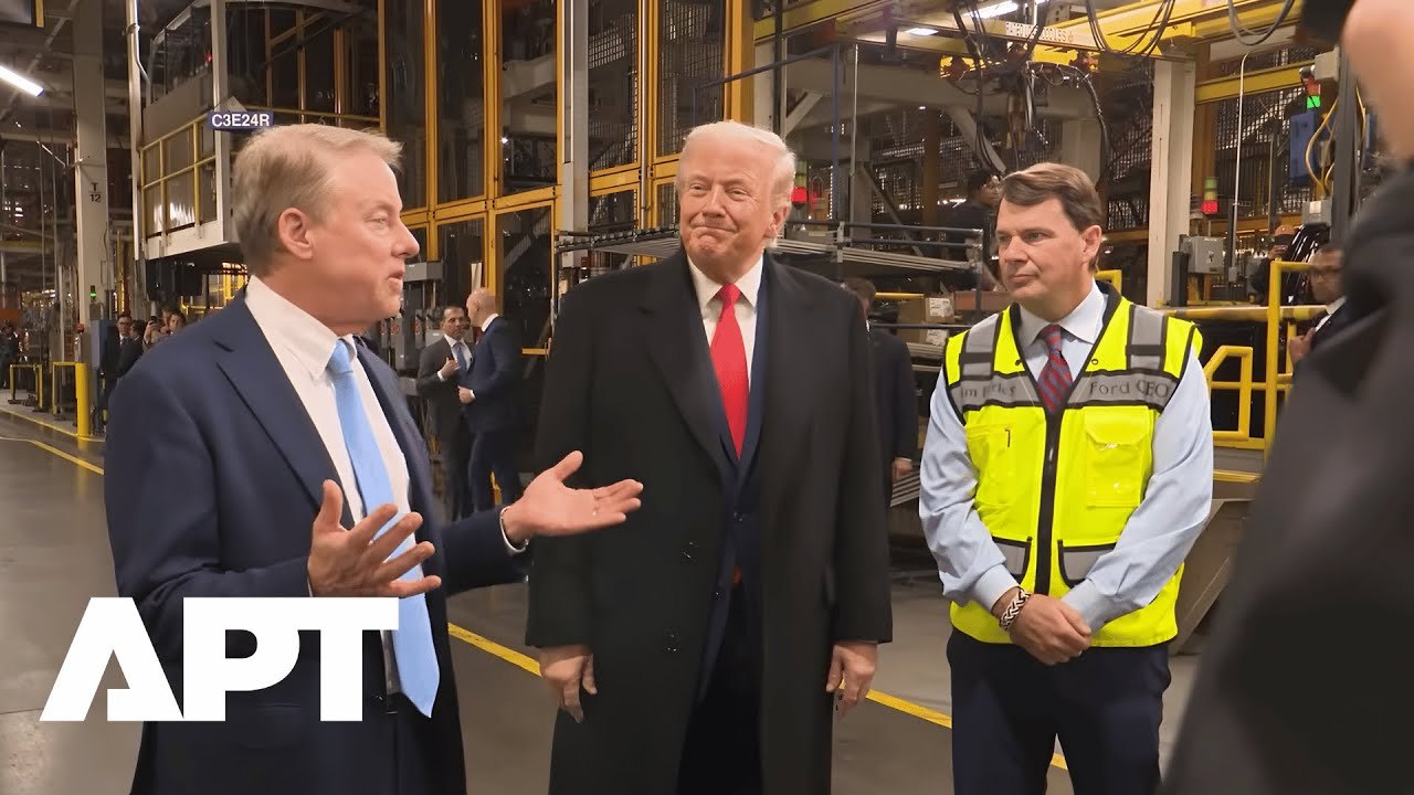 WATCH: President Trump Tours Ford Plant, Touts Jobs Boom, Tariffs and U.S. Auto Expansion | APT