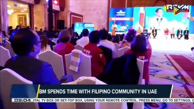 PBBM spends time with Filipino community in UAE