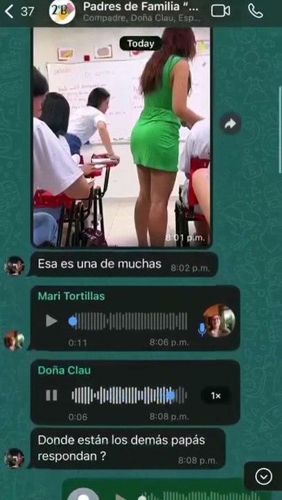 PADRES SE QUEJAN PORQUE MAESTRA ASISTE VESTIDA PROVCATIV4
