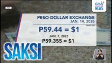 Palitan ng piso kontra dolyar, sumadsad sa pinakamababang lebel na P59.44 | Saksi