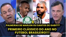 "ACHO DIFÍCIL O PALMEIRAS..." QUEM VENCE HOJE? Palmeiras e Santos PROTAGONIZAM 1º CLÁSSICO DO ANO!!!