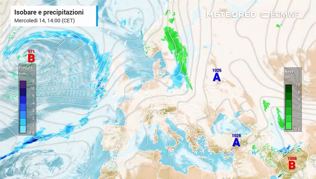 Neve al Nord. Le regioni più interessate dalle nuove nevicate dei prossimi giorni saranno sempre quelle di Nord-Ovest. Scarsi o assenti gli accumuli sulle Alpi Orientali