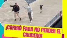 Corrió para no perder el crucero… ¡y descubrió que no era el suyo!