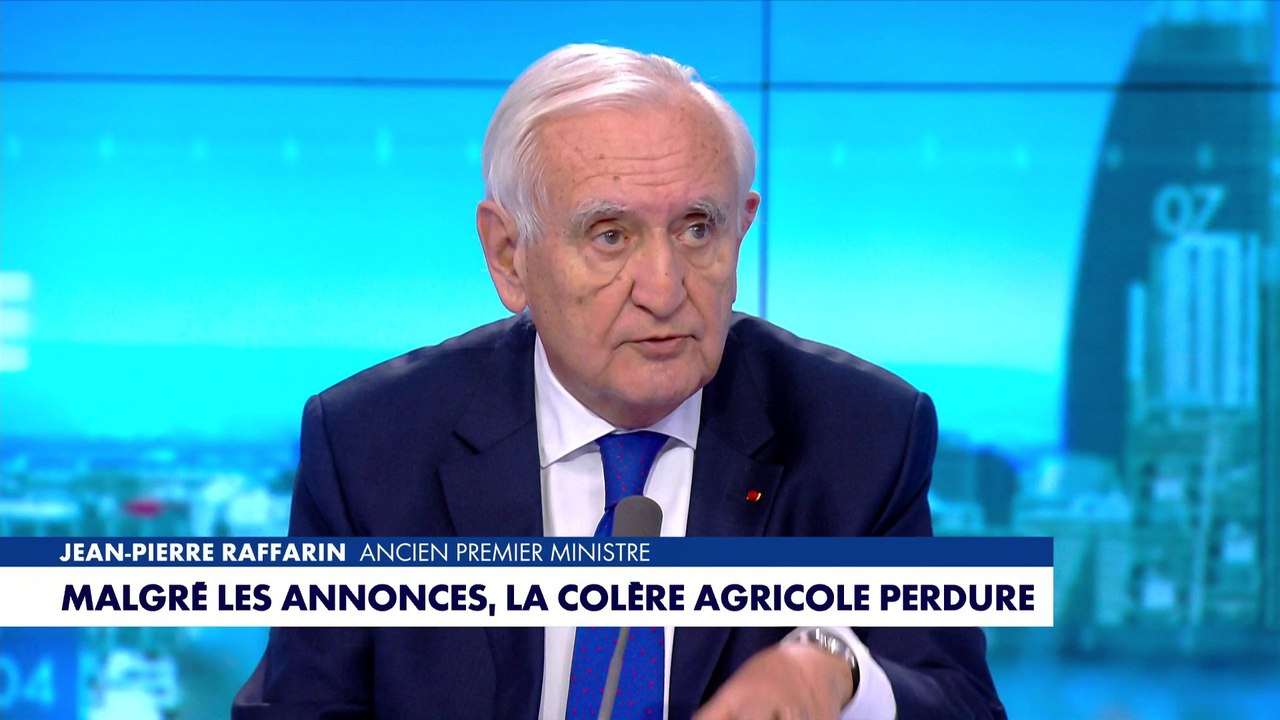 Jean-Pierre Raffarin : «Il faut aider les agriculteurs, c'est une responsabilité nationale»