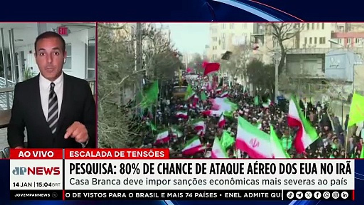 EUA têm 80% de chance de atacar o Irã, que ameaça retaliação | TEMPO REAL