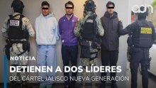 Detienen a líderes operativos del CJNG e incautan armamento pesado