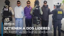 Detienen a líderes operativos del CJNG e incautan armamento pesado