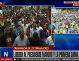 Clase obrera se moviliza exigiendo la liberación del Presidente Nicolás Maduro y Cilia Flores