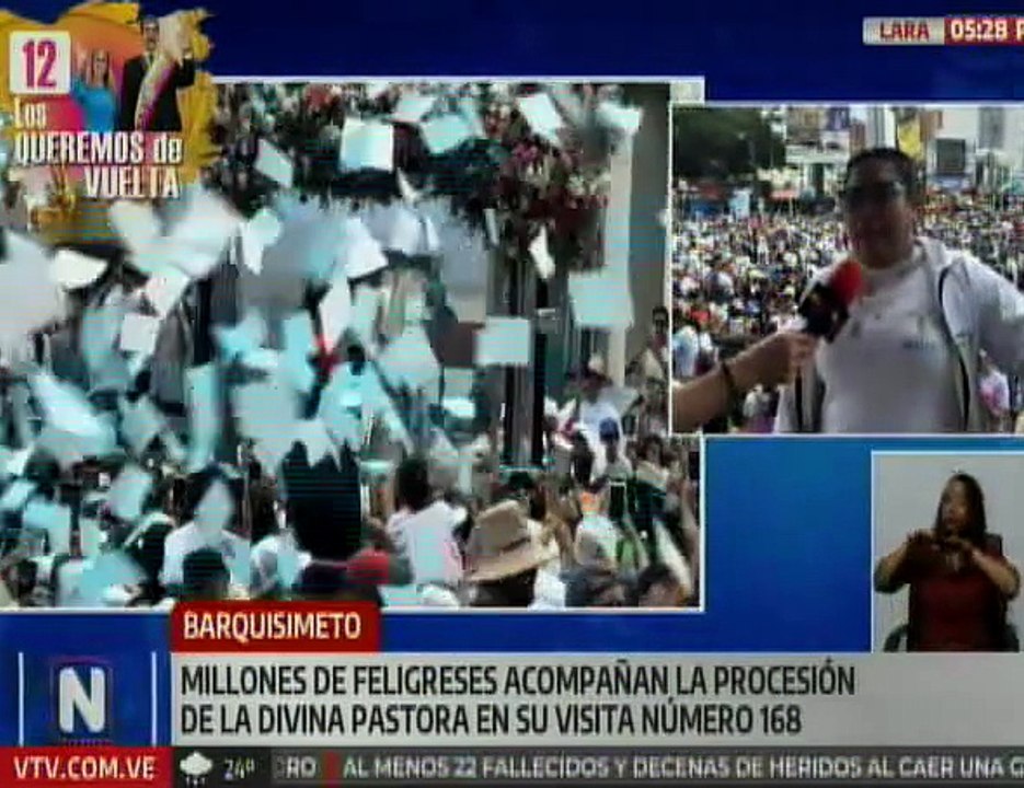 Millones de feligreses se congregan en Barquisimeto para celebrar la procesión 168º de la Divina Pastora
