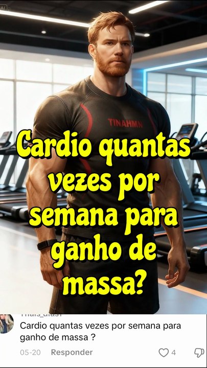 Cardio quantas vezes por semana para ganho de massa?