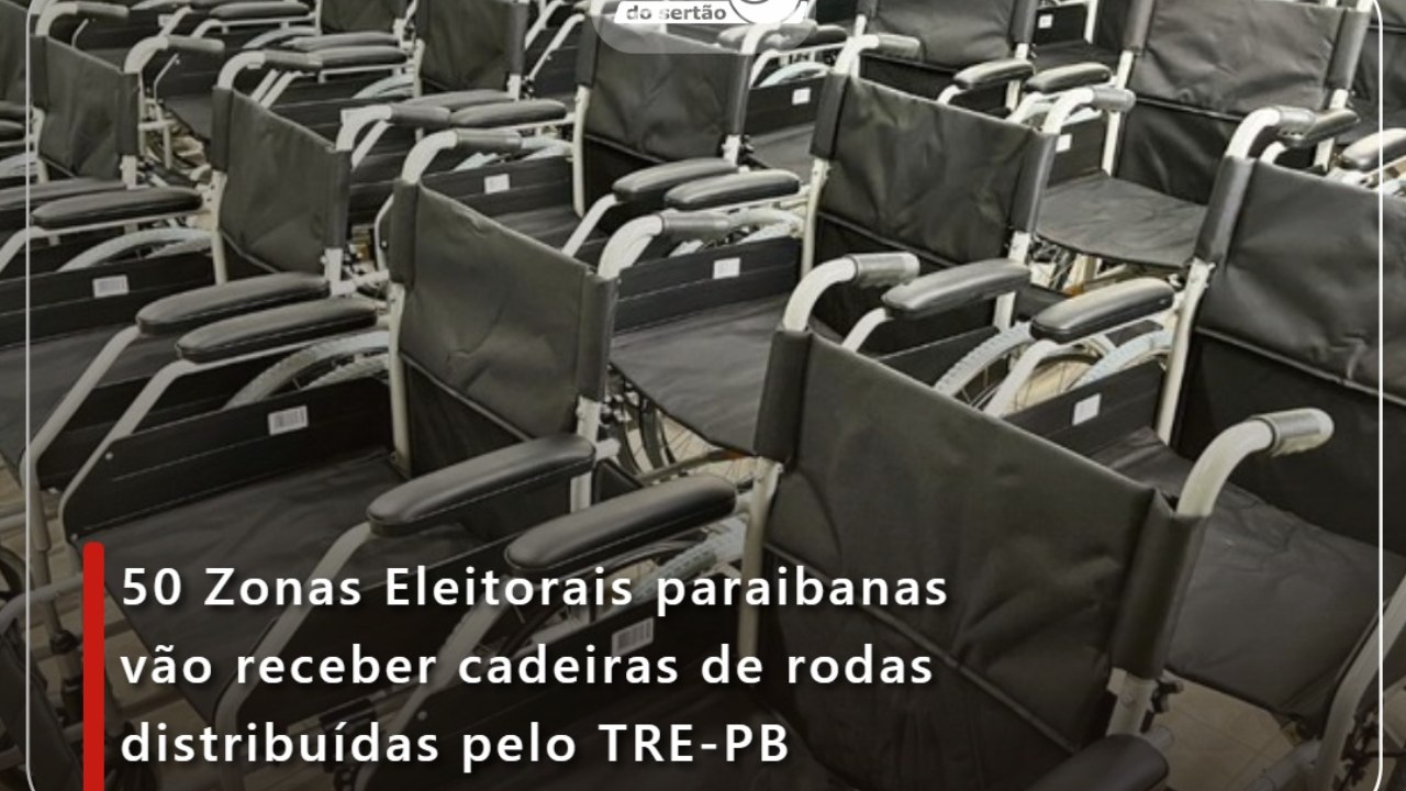 50 Zonas Eleitorais paraibanas vão receber cadeiras de rodas distribuídas pelo TRE-PB