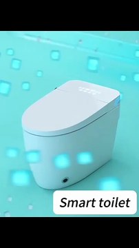 Luxury Smart Toilet Built In Water Tank Toilet Heated Seat Elongated Toilet Blackout Food flush Night Light Built-in Bidet Seat