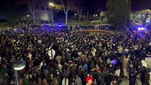Celebración de los albacetistas tras eliminar al Real Madrid