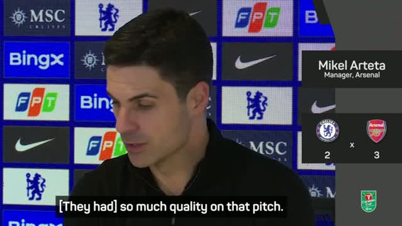 Arteta delighted with Arsenal's 'dominant' display against Chelsea