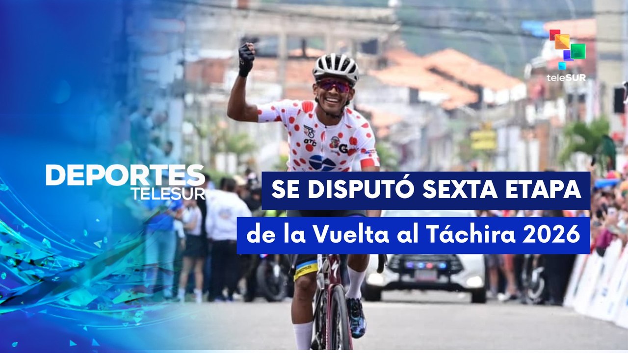 DEPORTES TELESUR Ciclismo | Anderson Timoteo Paredes conquistó 6º etapa de Vuelta al Táchira 14-01-2026