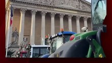 Nuevo tractorazo en París, Francia. Agricultores se manifestaron una vez más contra el acuerdo entre Europa y el Mercosur.