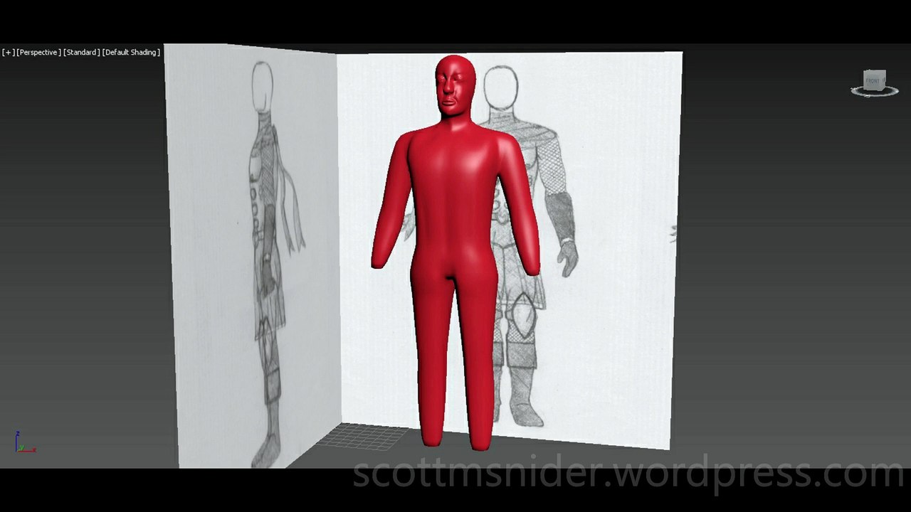 Flame: 3DS MAX Practice Polygon Modeling Model Video #101 (01-14-2026)