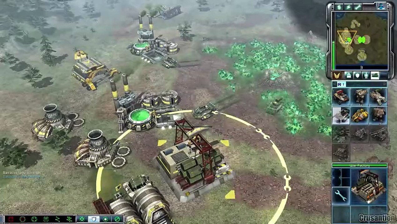 CNC 3 Kane's Wrath Steel Talons vs Brutal AI - Steamroller (Marked of Kane)