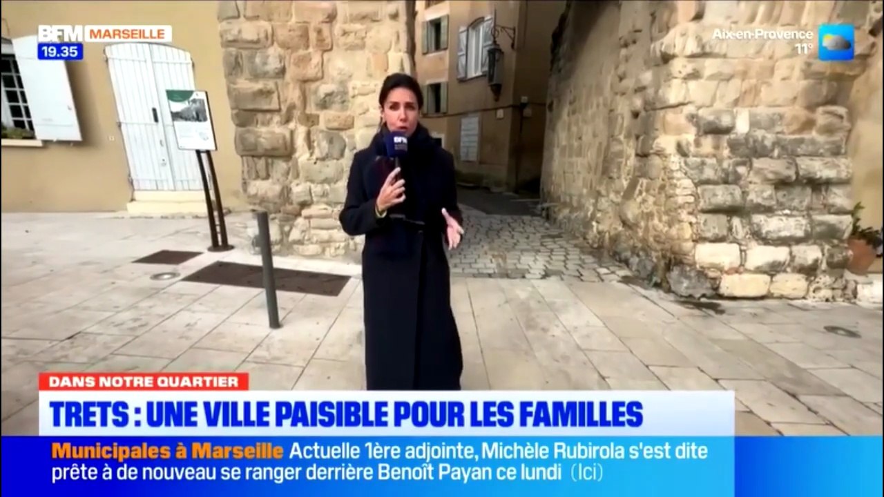Reportage dans le centre ancien et L'immobilier à TRETS BFMTV 14SEPT2026