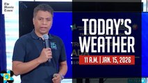Today's Weather, 11 A.M. | Jan. 15, 2026