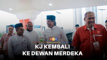 KJ sebak kembali ke Dewan Merdeka selepas dipecat tiga tahun lalu
