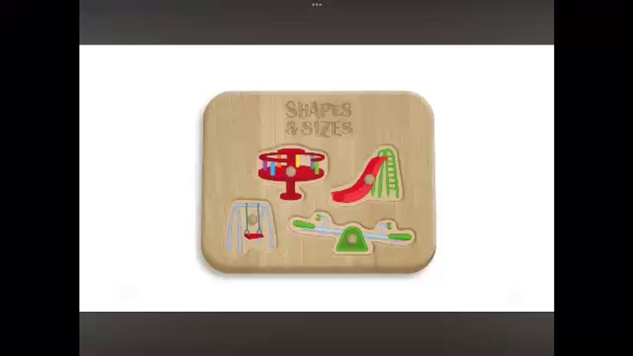 Shapes and sizes ep 36 Swing See-Saw Slide Merry-Go-Round