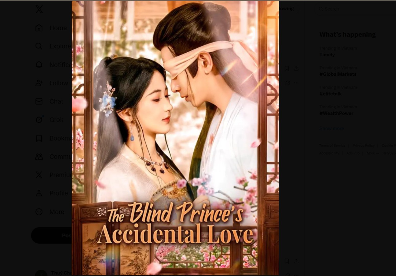 ⁣The Blind Prince's Accidental Love Drama Movies English Sub