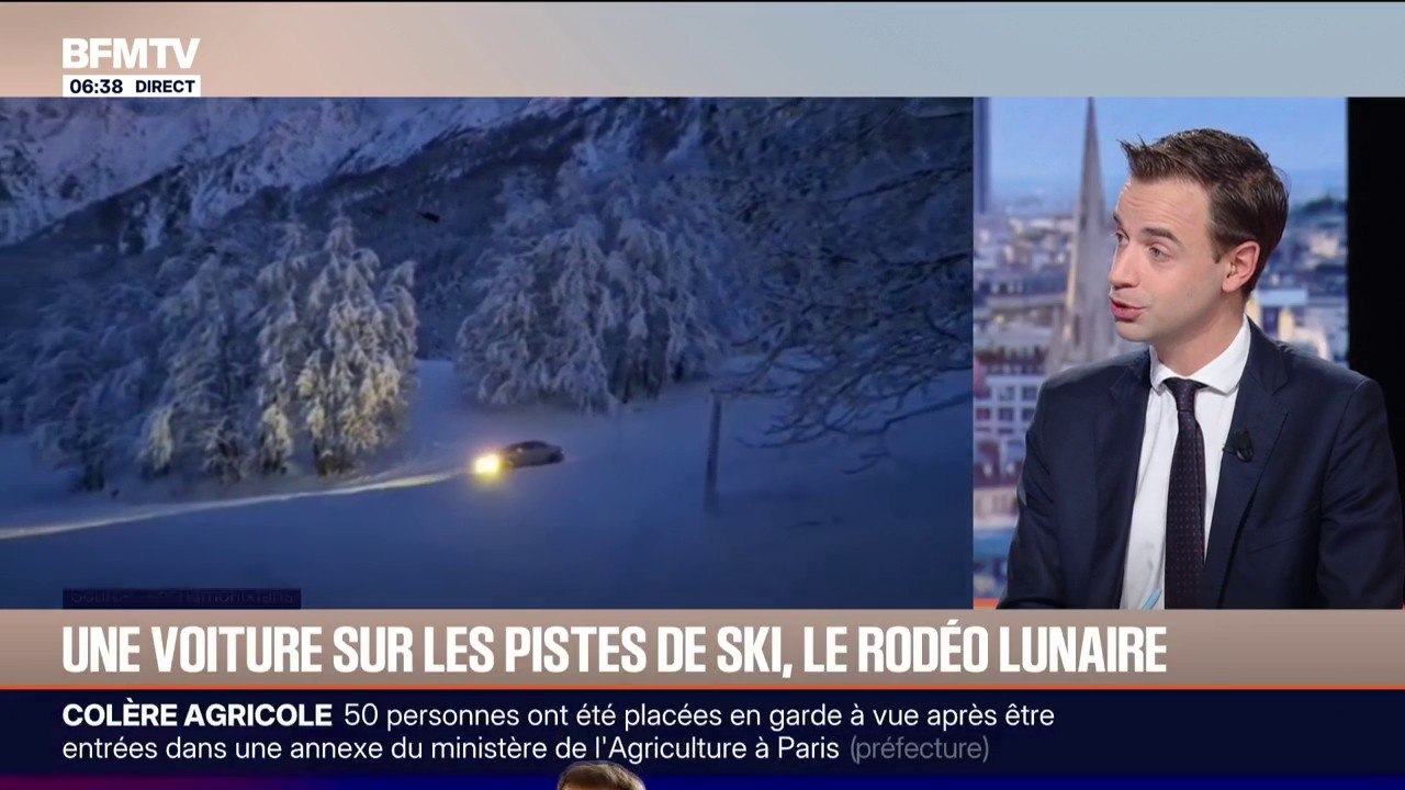 Vallée de Chamonix: un véhicule effectue un rodéo sur les pistes de ski
