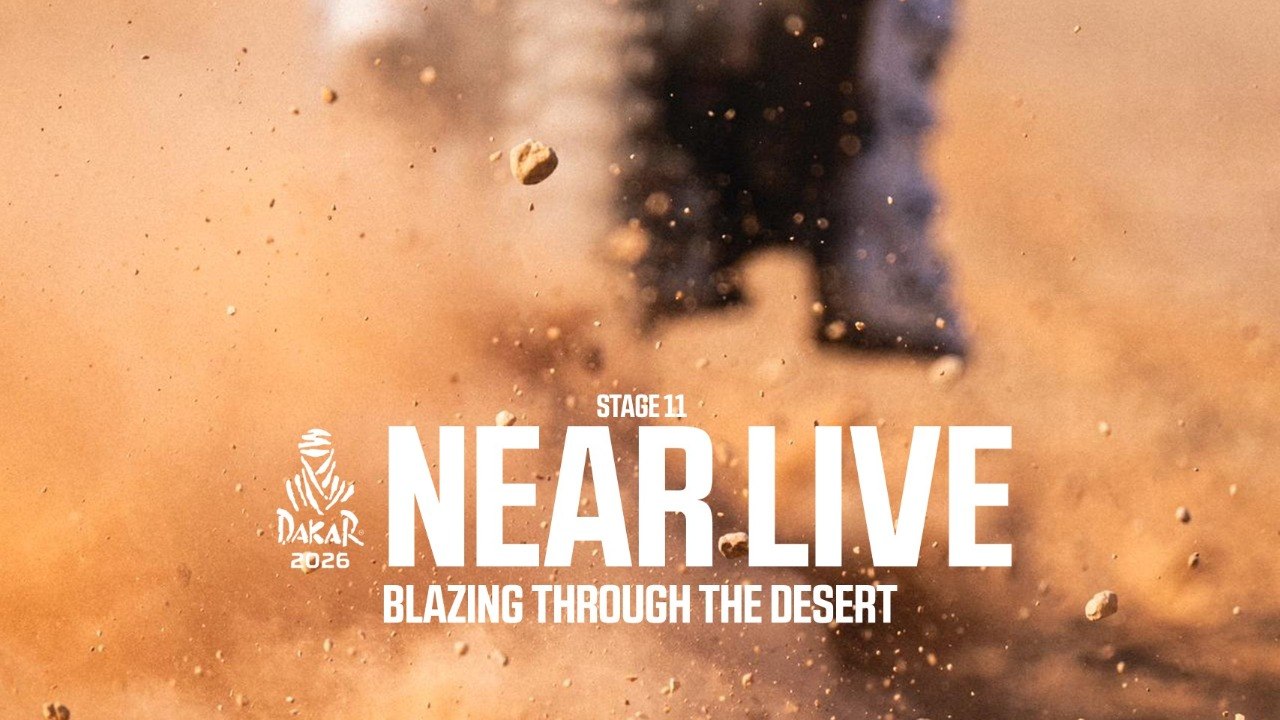 Blazing through the desert