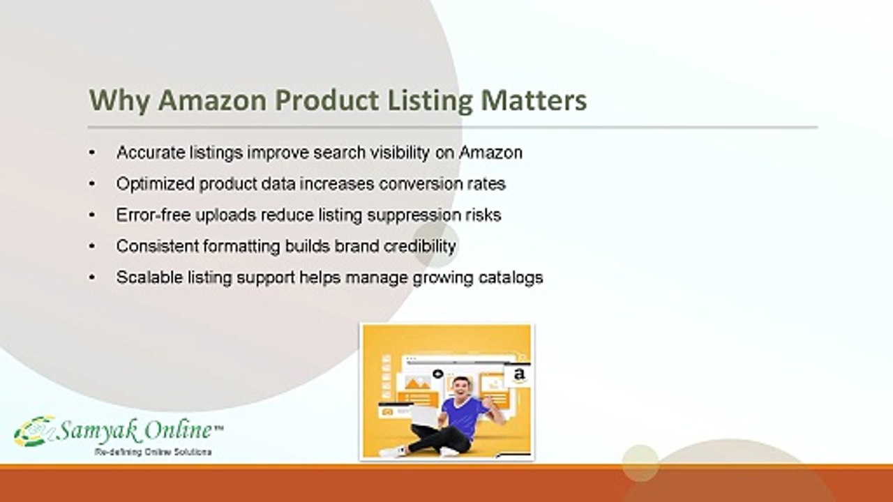 Reliable Amazon Product Listing Services by Samyak Online