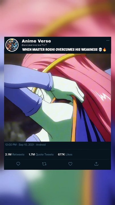 WHEN MASTER ROSHI OVERCOMES HIS WEAKNESS 💀🔥