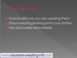 Tips for Hiding Excessive Underarm Perspiration