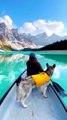 Relaxing Canada Travel Guide - Canoeing Moraine Lake in Spring