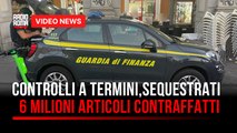 Controlli a Termini, sequestrati 6 milioni articoli contraffatti