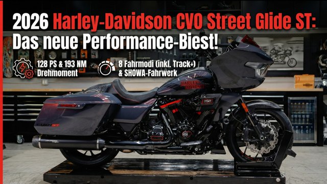 Batwing-Bagger reloaded: 2026 Harley-Davidson CVO Street Glide ST vorgestellt