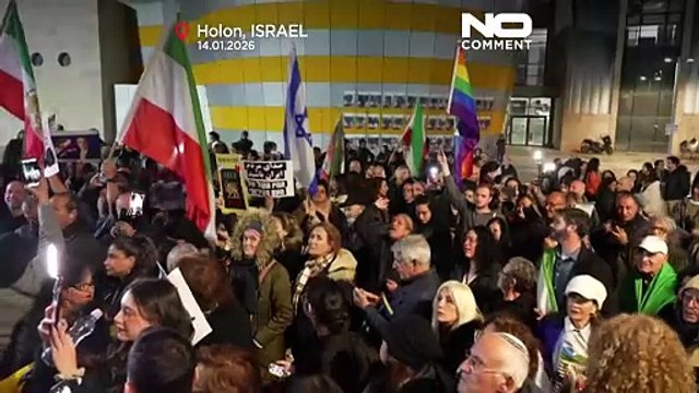 Protesto em Israel apoia manifestantes iranianos após semanas de agitação no Irão