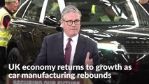 UK economy returns to growth as car manufacturing rebounds