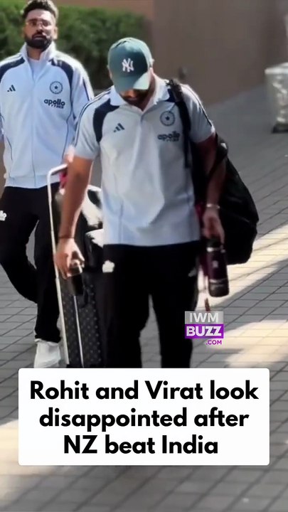 Rohit Sharma and Virat Kohli look disappointed after New Zealand beat India in the 2nd ODI, spotted leaving with team India from Rajkot