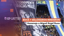 Te lo cuento deportes | Argentina | Boca y Millonarios rindieron homenaje a  Miguel Ángel Russo