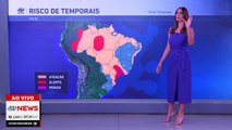 Previsão do Tempo: Chuva forte atinge Sudeste nesta quinta (14)
