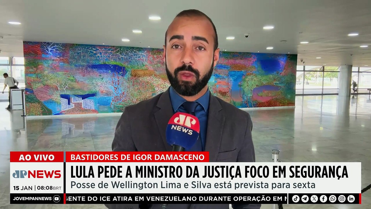 Lula pede a ministro da Justiça foco em segurança pública